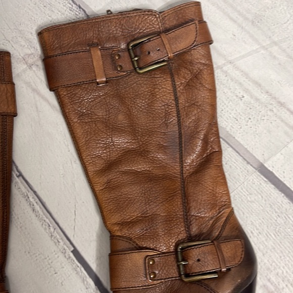Arturo Chiang Bethina Tall Brown Heeled Boots Womens Sz 8.5! - Picture 3 of 10